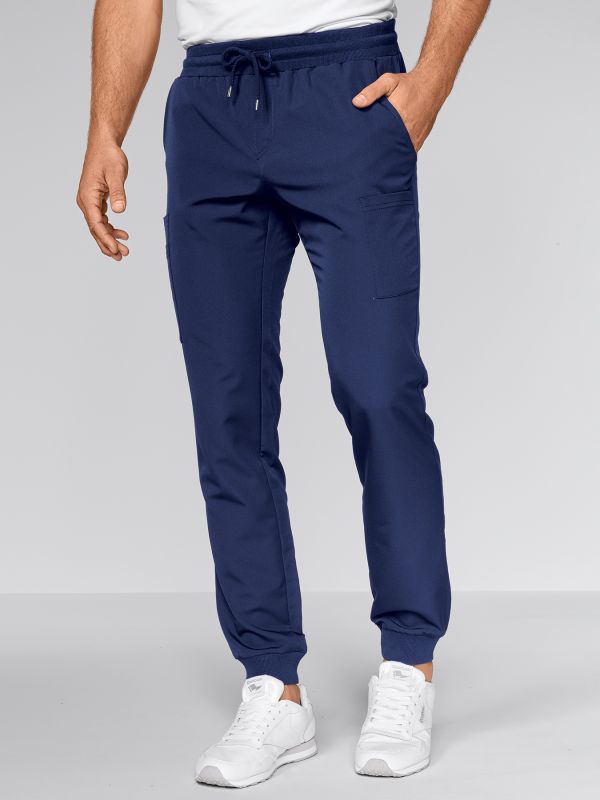 Pantalon fuselé en molleton aux chevilles élastiques et à 3 Pantalon fuselé en molleton aux chevilles élastiques et à 3