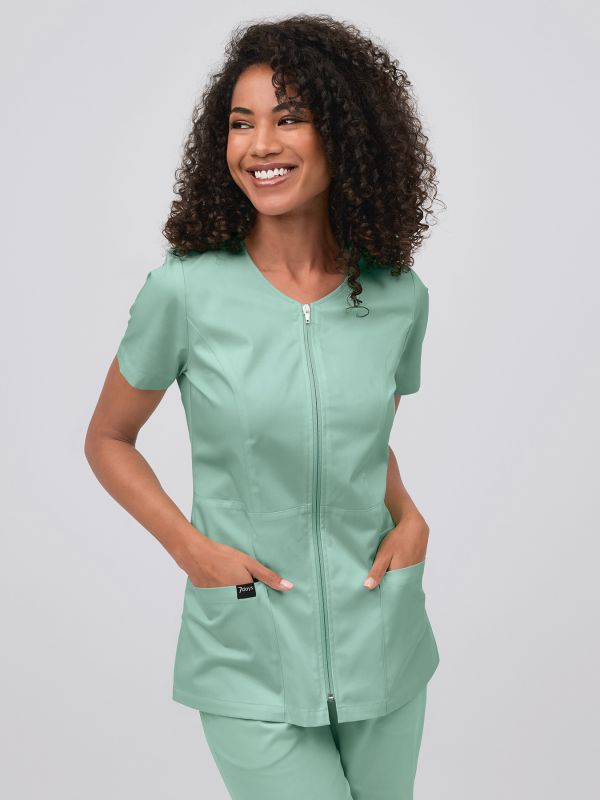 Blouse medicale en Lyocell TENCEL LAVAL stretch