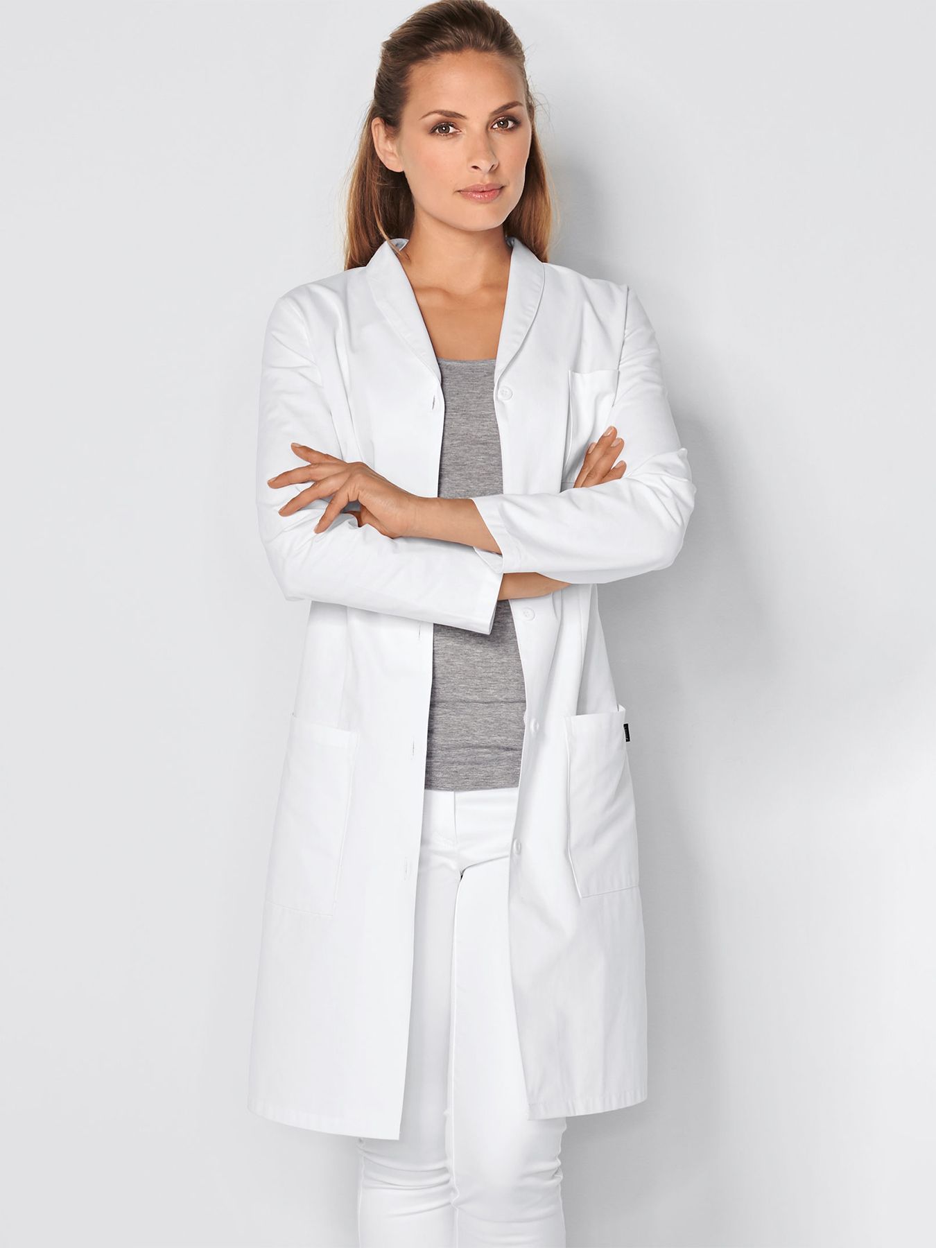 Blouse médicale pharmacie/laboratoire ELBE disponible en 2 qualités