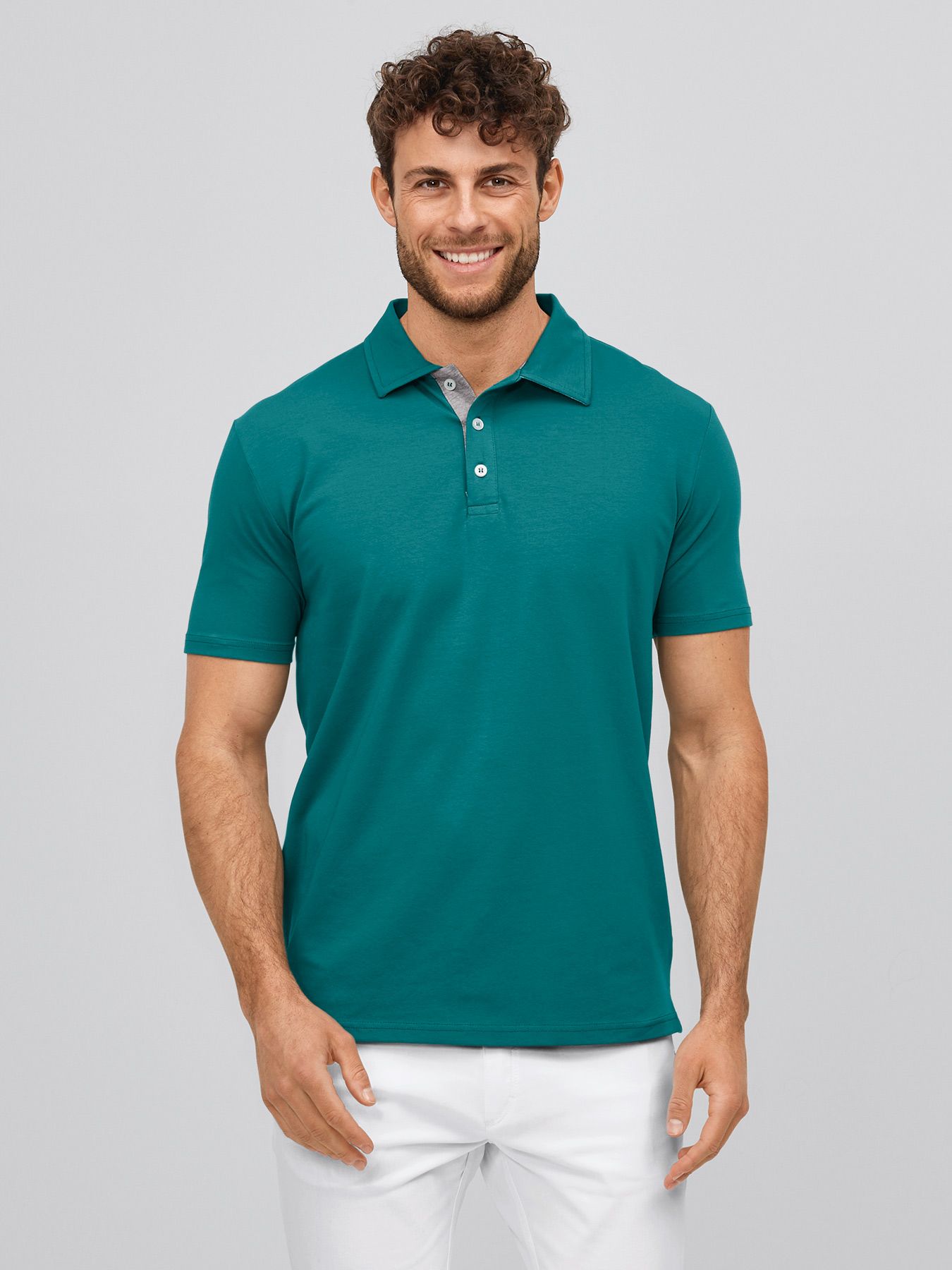 Chemise homme avec col single jersey