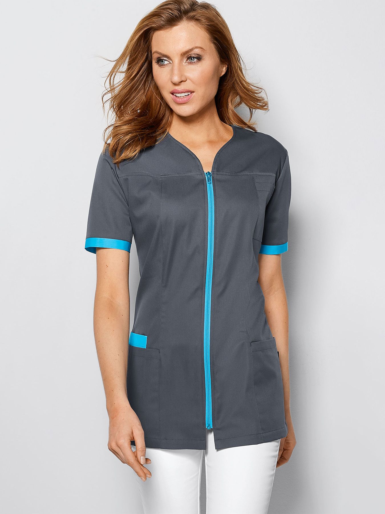 Blouse médicale avec fermeture éclair SILLA