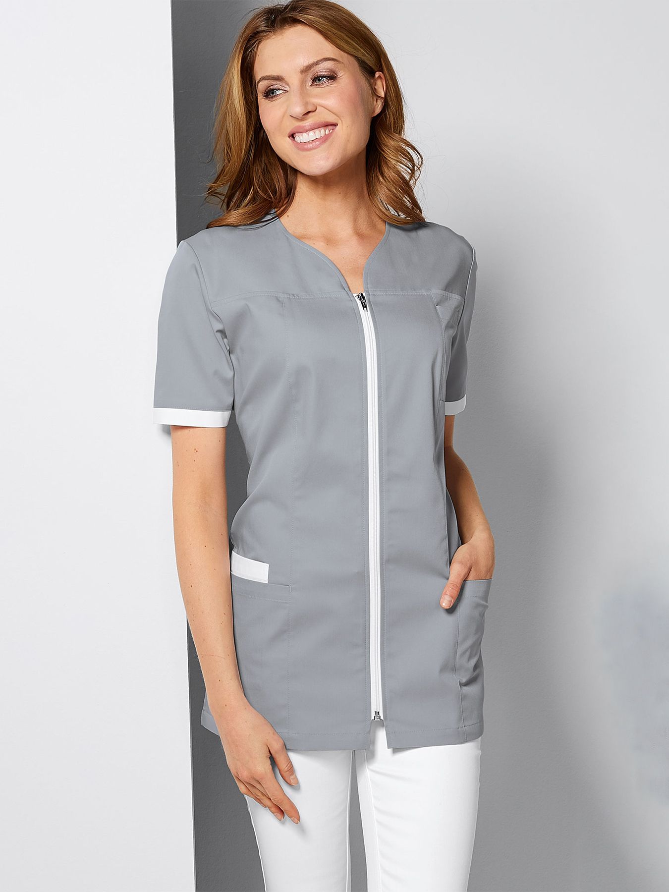 Blouse médicale avec fermeture éclair SILLA