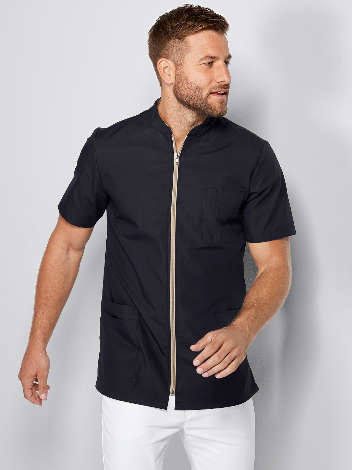Blouse médicale LINARES avec fermeture éclair