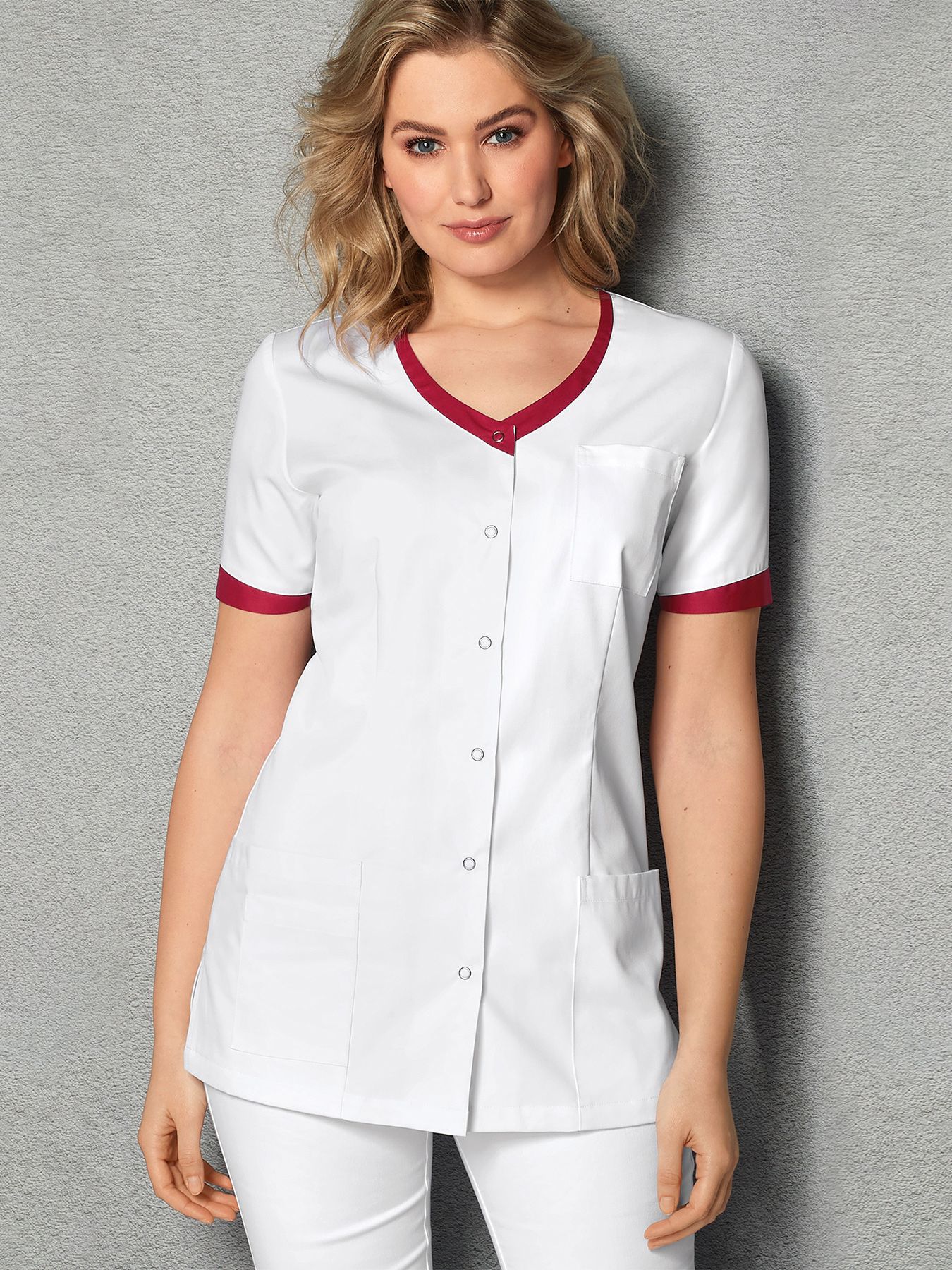 Blouse médicale avec détails colorés HEIDE