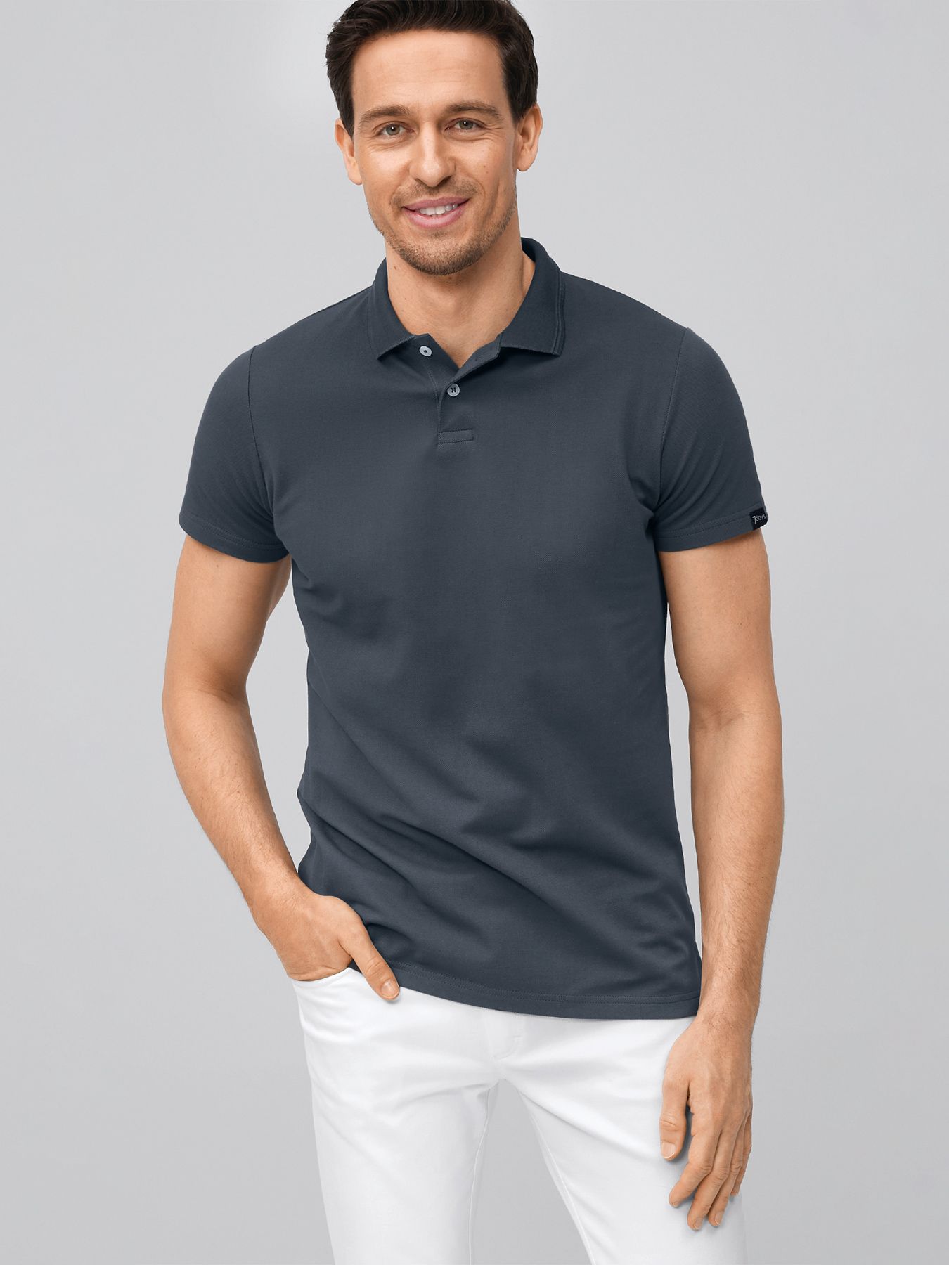 Polo homme en maille piquée METZ, lavage à 90°