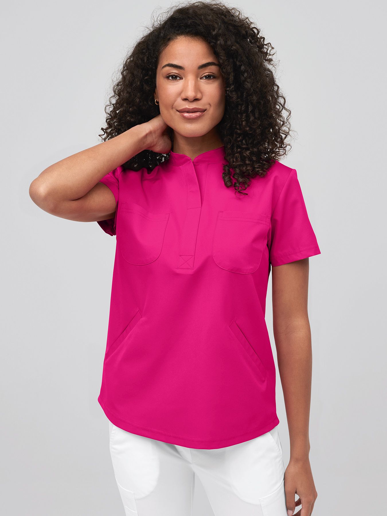 Tunique à col chemisier et extension active