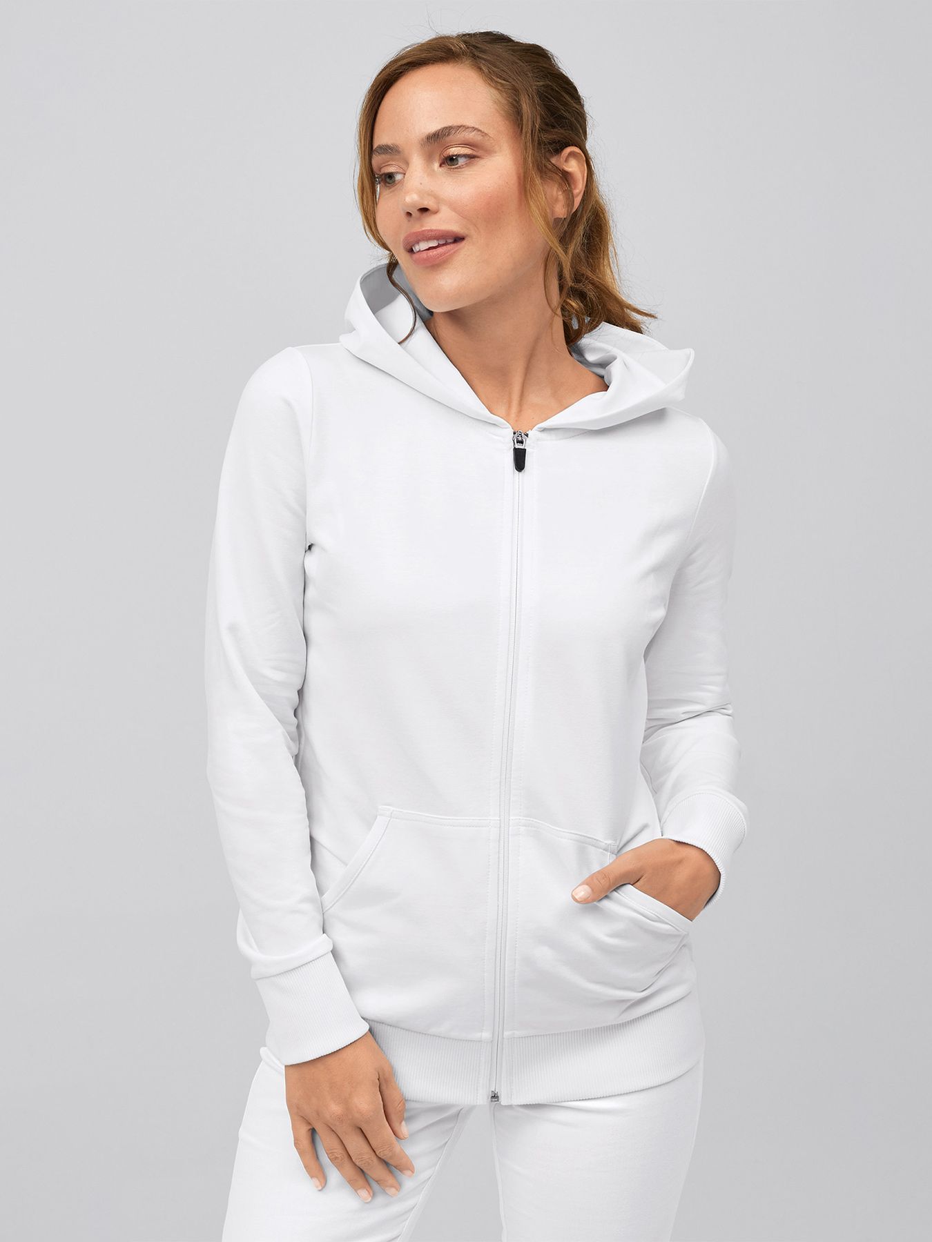 Sweat zippé femme TAFALLA, lavage à 60°