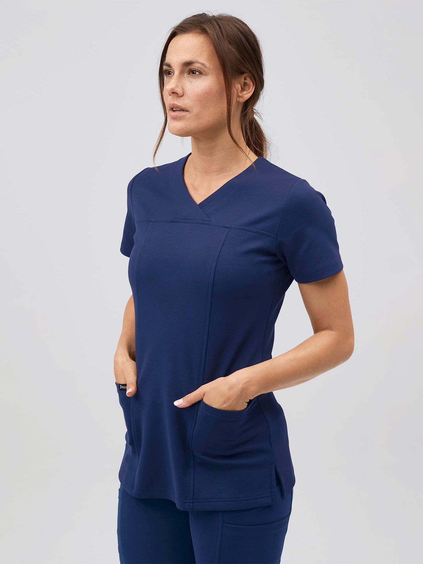 Tunique médicale en jersey à maille interlock PAOLA, lavage à 60°