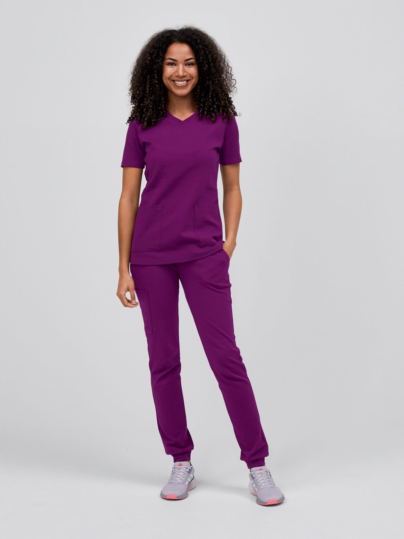 Tunique médicale en jersey à maille interlock