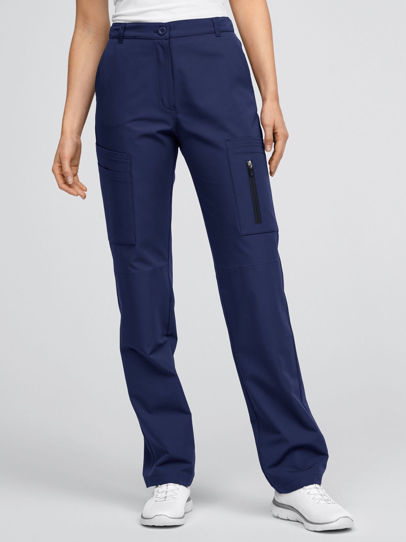 Pantalon cargo femme bleu online